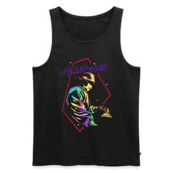 Anesthetist anesthesiologist gift - Men's Premium Organic Tank Top - black - Front - AI Model Male 178 light (178cm)