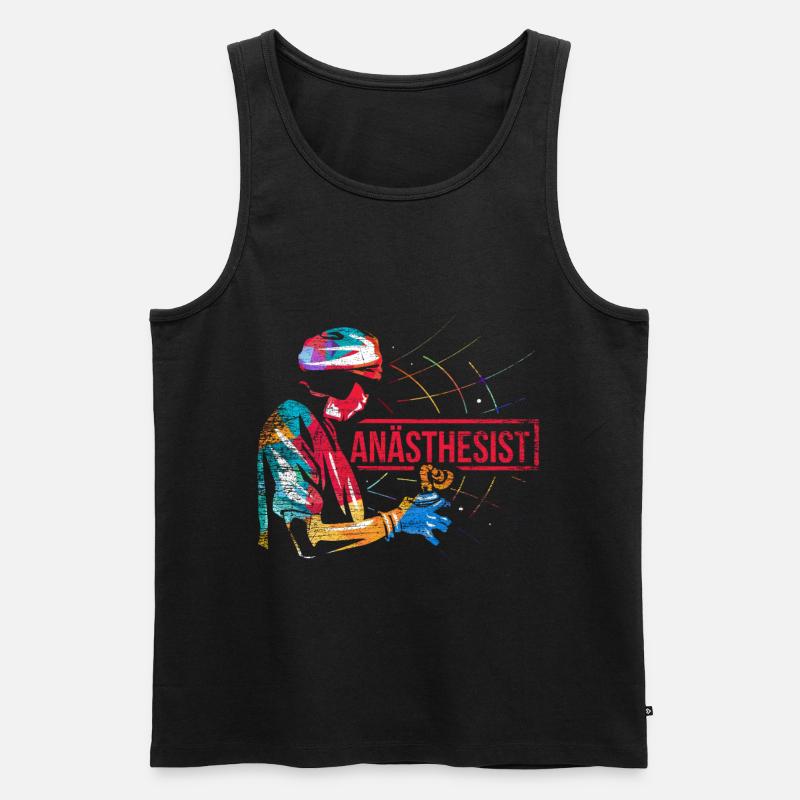 Anästhesist Geschenk - Männer Premium Bio Tank Top - Schwarz