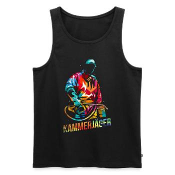 Kammerjäger Arbeit Geschenk - Männer Premium Bio Tank Top - Schwarz - Vorne - AI Model Male 178 light (178cm)