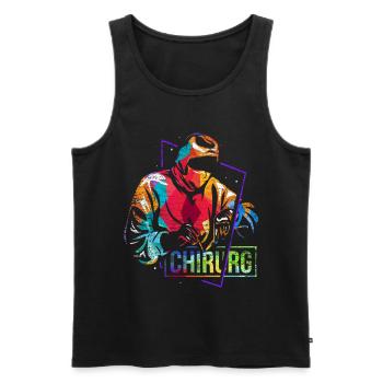 Neurosurgeon Doctor Gift - Men's Premium Organic Tank Top - black - Front - Michal (187cm)