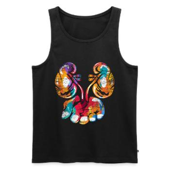 Urologist - Men's Premium Organic Tank Top - black - Front - AI Model Male 178 light (178cm)