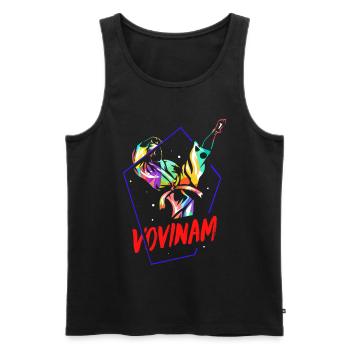Vovinam Geschenk - Männer Premium Bio Tank Top - Schwarz - Vorne - AI Model Male 178 light (178cm)