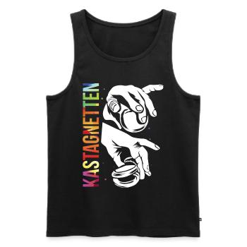 ALJ CW33 Castanets Ger 873 - Men's Premium Organic Tank Top - black - Front - Michal (187cm)