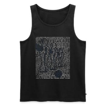 Tischfußball Geschenk - Männer Premium Bio Tank Top - Schwarz - Vorne - Michal (187cm)