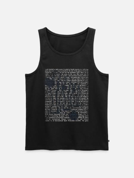 Tischfußball Geschenk - Männer Premium Bio Tank Top - Schwarz