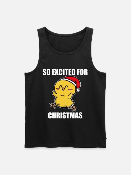 Christmas bird - Men's Premium Organic Tank Top - black