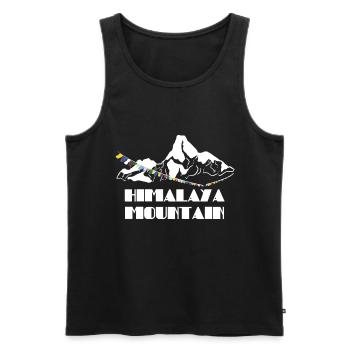 Himalaya Geschenk - Männer Premium Bio Tank Top - Schwarz - Vorne - AI Model Male 178 light (178cm)