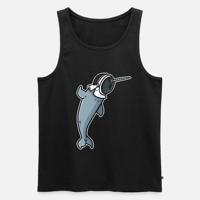 Fechten Geschenk - Männer Premium Bio Tank Top - Schwarz