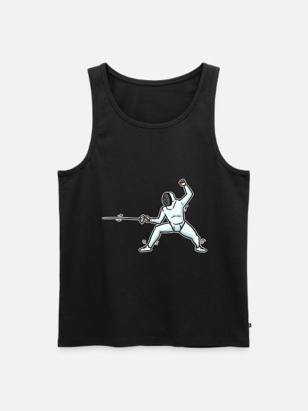 Fencing gift - Men's Premium Organic Tank Top - black