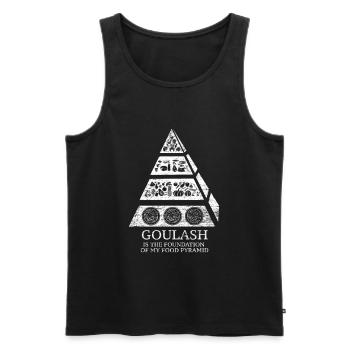 Gulasch Geschenk - Männer Premium Bio Tank Top - Schwarz - Vorne - AI Model Male 178 light (178cm)