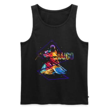 Iaido Kata Geschenk - Männer Premium Bio Tank Top - Schwarz - Vorne - AI Model Male 178 light (178cm)