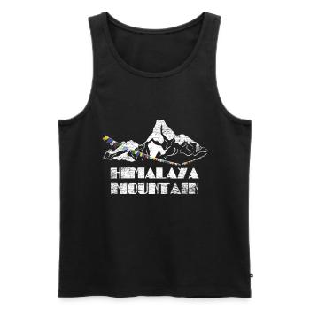 Himalaya Gift - Men's Premium Organic Tank Top - black - Front - AI Model Male 178 light (178cm)