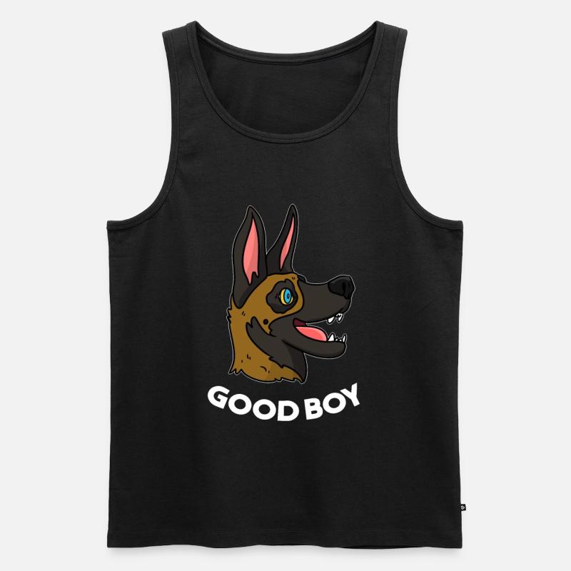 Malinois Hund - Männer Premium Bio Tank Top - Schwarz