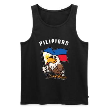 Philippines Eagle - Débardeur bio Premium Homme - noir - Devant - Michal (187cm)