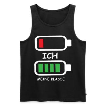Akku - Ich Und Meine Klasse - Männer Premium Bio Tank Top - Schwarz - Vorne - Michal (187cm)