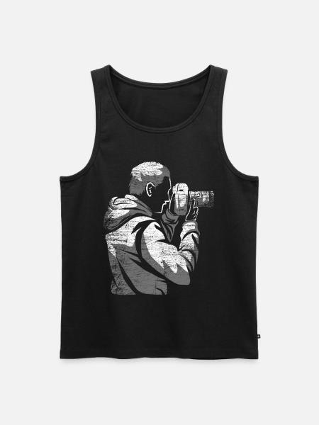 Photographer Camera Gift - Men's Premium Organic Tank Top - black