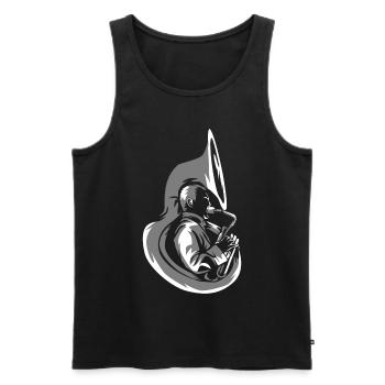 Sousaphon Geschenk - Männer Premium Bio Tank Top - Schwarz - Vorne - AI Model Male 178 light (178cm)