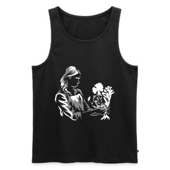 Florist Floristin - Männer Premium Bio Tank Top - Schwarz - Vorne - AI Model Male 178 light (178cm)