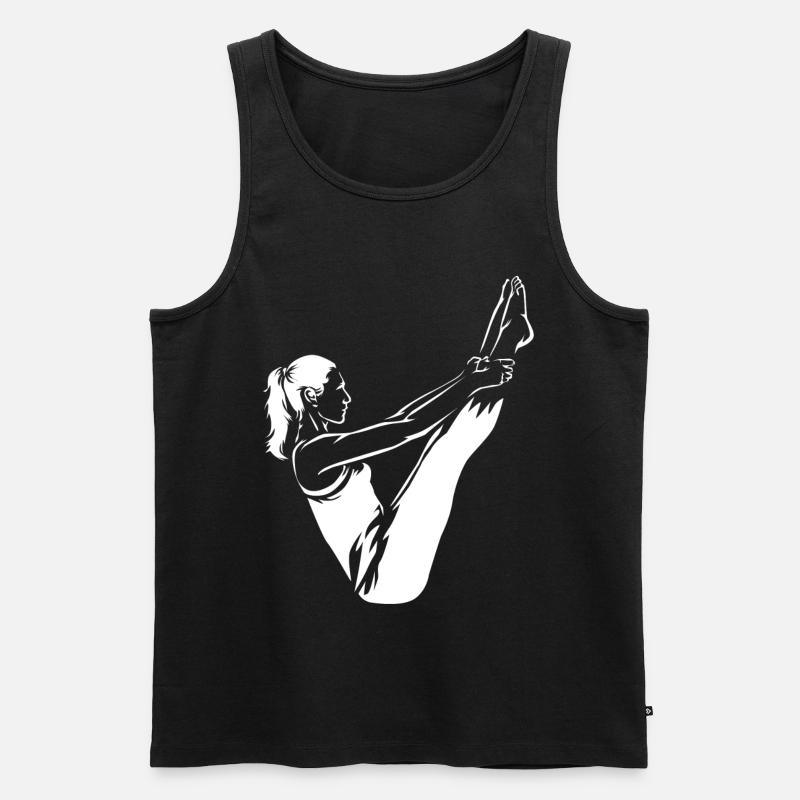 Pilates - Débardeur bio Premium Homme - noir