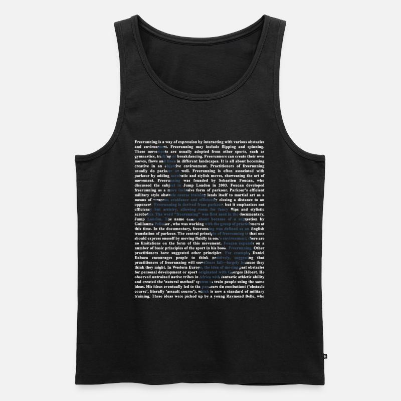 Freerunning - Männer Premium Bio Tank Top - Schwarz