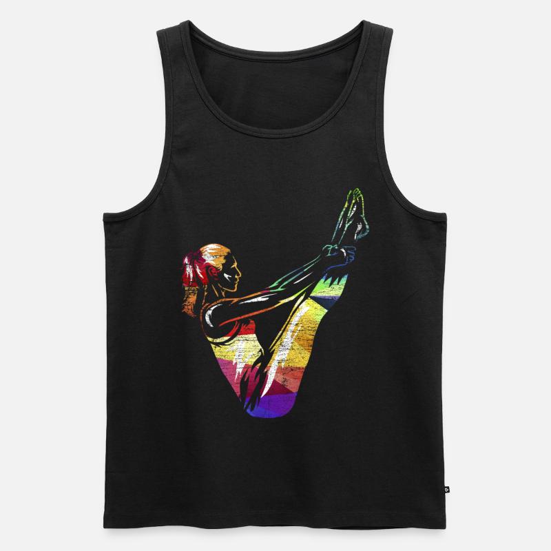 Pilates Geschenk - Männer Premium Bio Tank Top - Schwarz