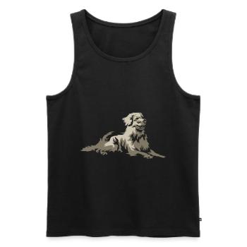 Hovawart - Débardeur bio Premium Homme - noir - Devant - Michal (187cm)