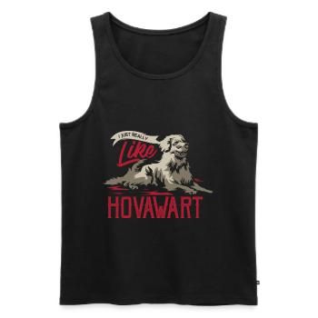 Hovawart chien race de chien - Débardeur bio Premium Homme - noir - Devant - Michal (187cm)