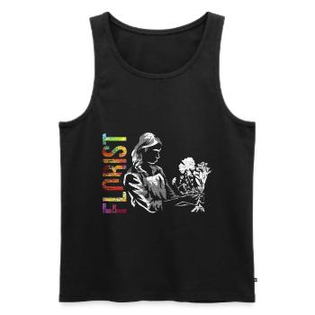 Floristen Geschenk - Männer Premium Bio Tank Top - Schwarz - Vorne - Michal (187cm)