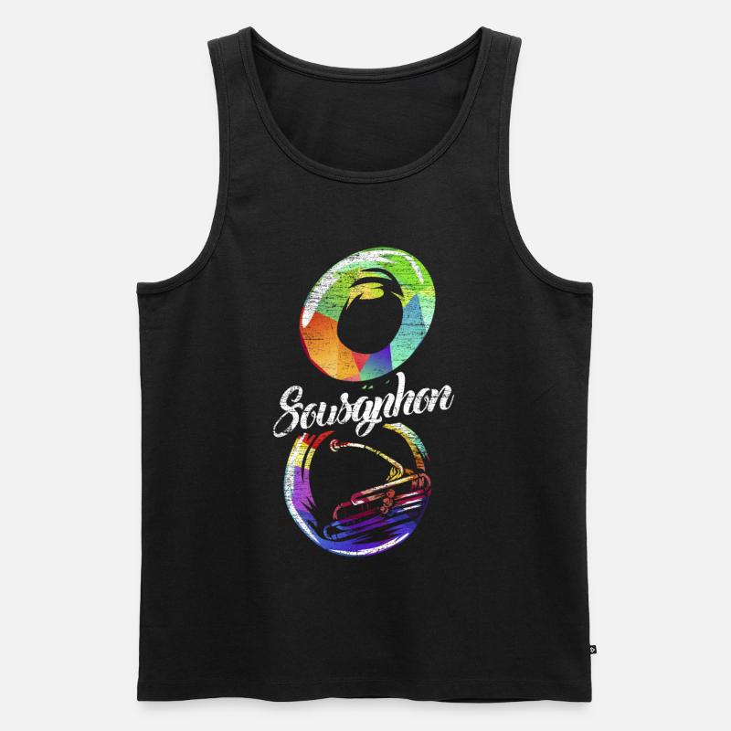 Sousaphon Geschenk - Männer Premium Bio Tank Top - Schwarz