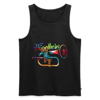 Flügelhorn Instrument Geschenk - Männer Premium Bio Tank Top - Schwarz - Vorne - Michal (187cm)