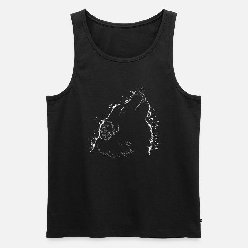 AUSTRALIAN SHEPHERD - Männer Premium Bio Tank Top - Schwarz
