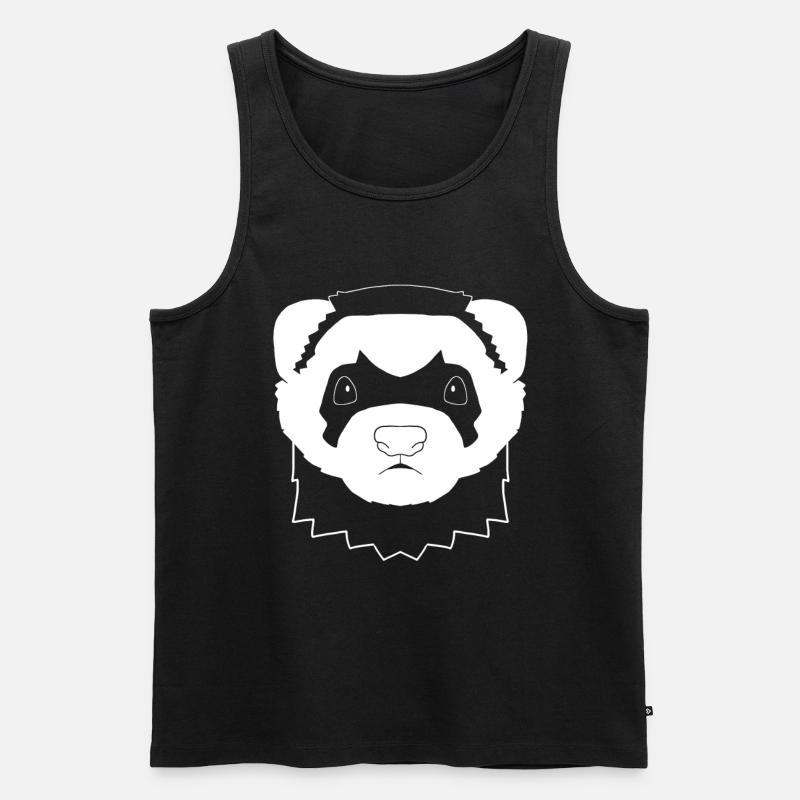 Frettchen - Männer Premium Bio Tank Top - Schwarz