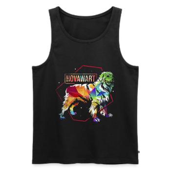 Hovawart dog gift - Men's Premium Organic Tank Top - black - Front - Michal (187cm)
