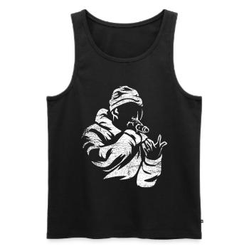 Rap Hip Hop Gift - Men's Premium Organic Tank Top - black - Front - AI Model Male 178 light (178cm)