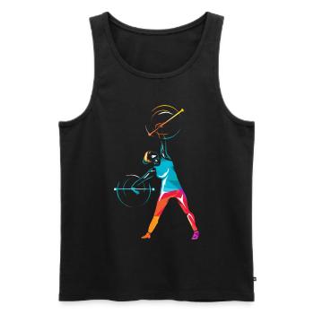 Baton Twirling - Männer Premium Bio Tank Top - Schwarz - Vorne - Michal (187cm)