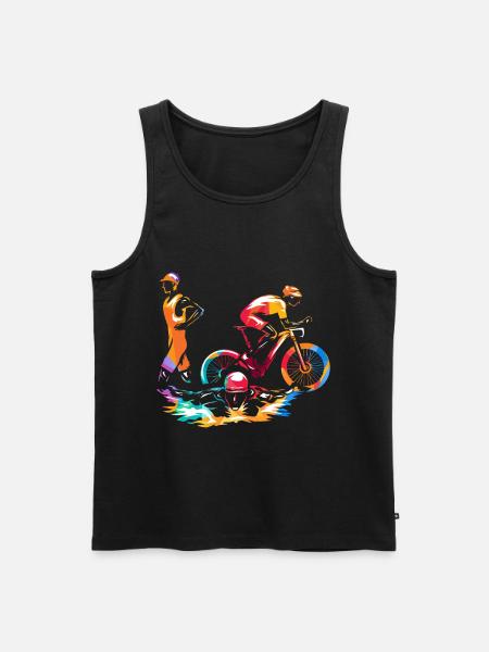 Triathlon Sport - Débardeur bio Premium Homme - noir