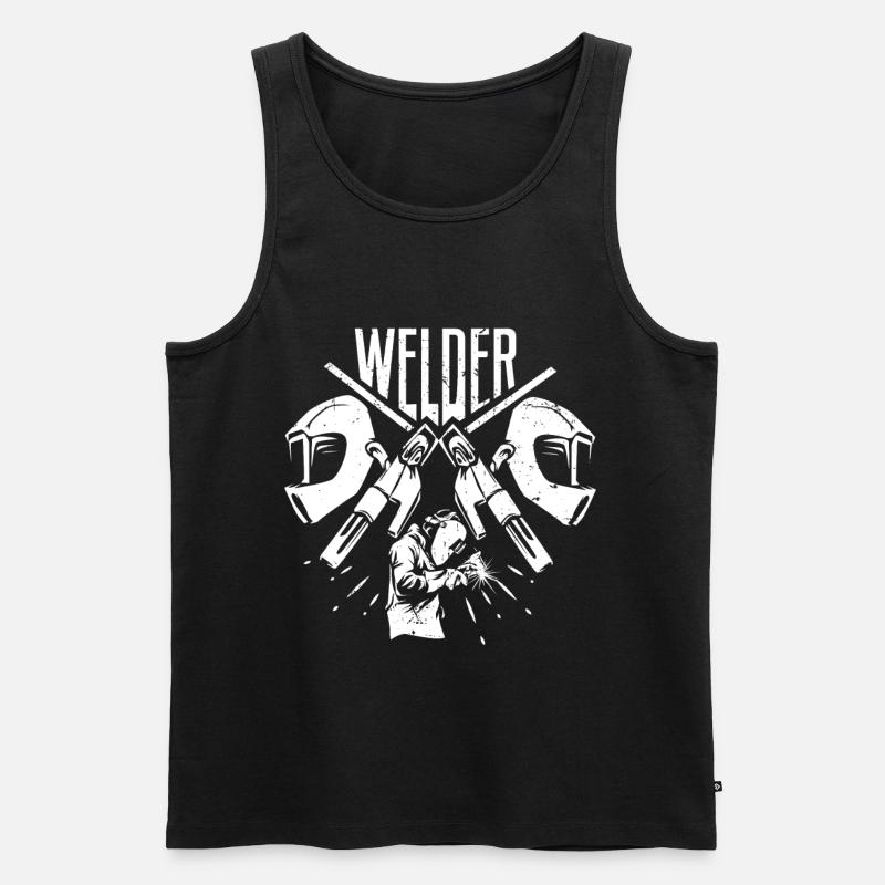 Schweißer - Männer Premium Bio Tank Top - Schwarz