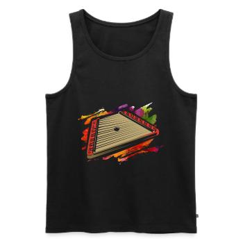 Chopping board - Men's Premium Organic Tank Top - black - Front - AI Model Male 178 light (178cm)