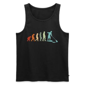 SUP EVOLUTION Surfer Stand Up Paddle Surfing - Men's Premium Organic Tank Top - black - Front - AI Model Male 178 light (178cm)