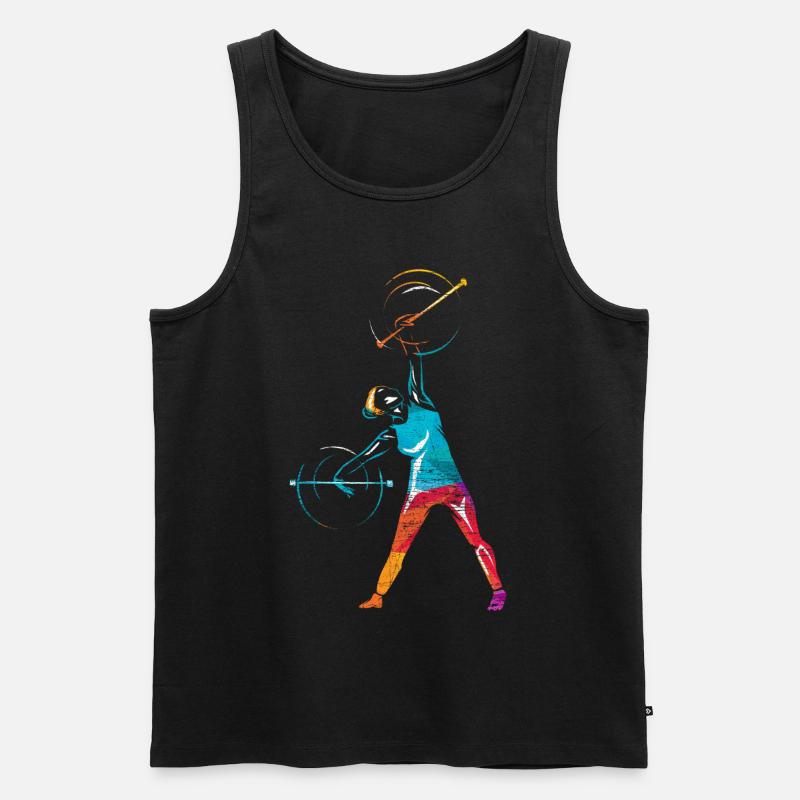 Twirling Stabdrehen - Männer Premium Bio Tank Top - Schwarz