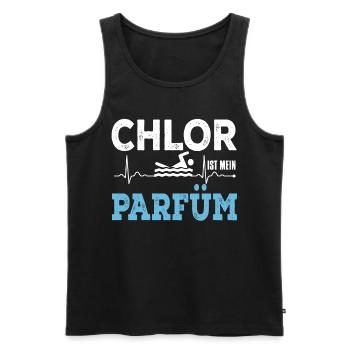 Chlor Ist Mein Parfüm - Männer Premium Bio Tank Top - Schwarz - Vorne - Michal (187cm)