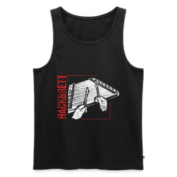 Box zither dulcimer - Men's Premium Organic Tank Top - black - Front - AI Model Male 178 light (178cm)