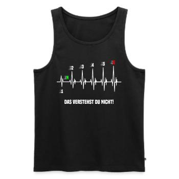 Auto Tuner Tuning Motorrad Gangschaltung Werkstatt - Männer Premium Bio Tank Top - Schwarz - Vorne - Michal (187cm)