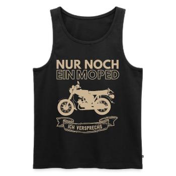 Simson S51 Geschenkidee ,DDR Moped 2 Takter Spruch - Männer Premium Bio Tank Top - Schwarz - Vorne - AI Model Male 178 light (178cm)