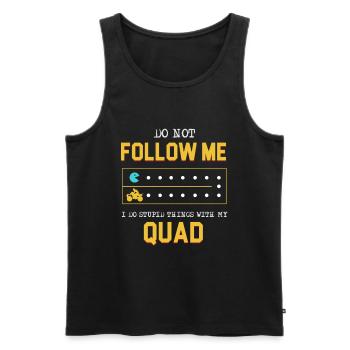 Quad Atv - Men's Premium Organic Tank Top - black - Front - AI Model Male 178 light (178cm)