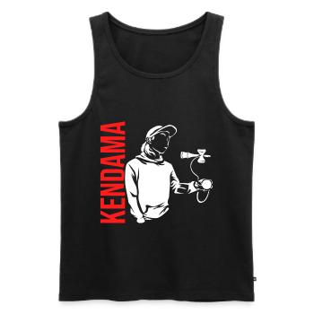 Kendama Hiragana Japan - Männer Premium Bio Tank Top - Schwarz - Vorne - AI Model Male 178 light (178cm)
