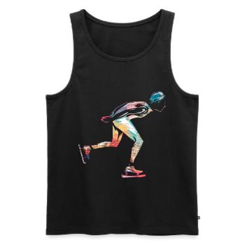 Patinage artistique patinage artistique - Débardeur bio Premium Homme - noir - Devant - Michal (187cm)