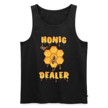 Honey Dealer Beekeepers Bees - Men's Premium Organic Tank Top - black - Front - AI Model Male 178 light (178cm)