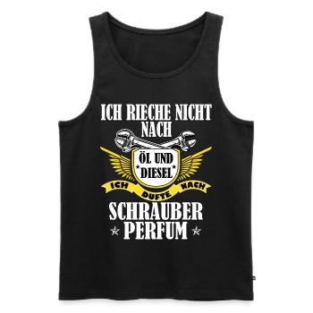 KFZ Mechaniker Geschenk Hobby Werkstatt Tuner - Männer Premium Bio Tank Top - Schwarz - Vorne - AI Model Male 178 light (178cm)