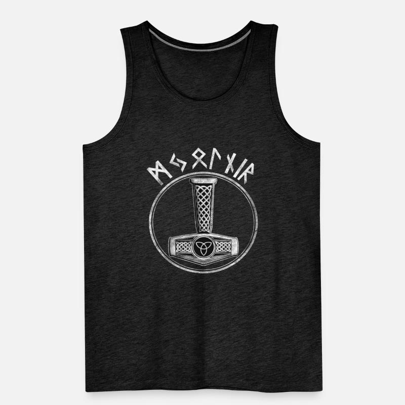 Valknut Valhalla Thors Mjolnir Symbol Geschenkidee Männer Premium Bio Tank Top